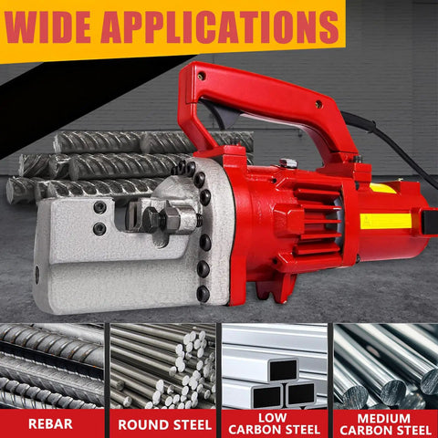 Heavy Duty Portable Electric Hydraulic Rebar Cutter Cut 4 To 25mm, 1250W Or 1700W Power, Steel Cutting Tool with applications