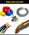 Super Cool Automatic Wire Stripping Machine Electric Copper Stripper Tool For 1.5-25Mm Cables with various wire types.