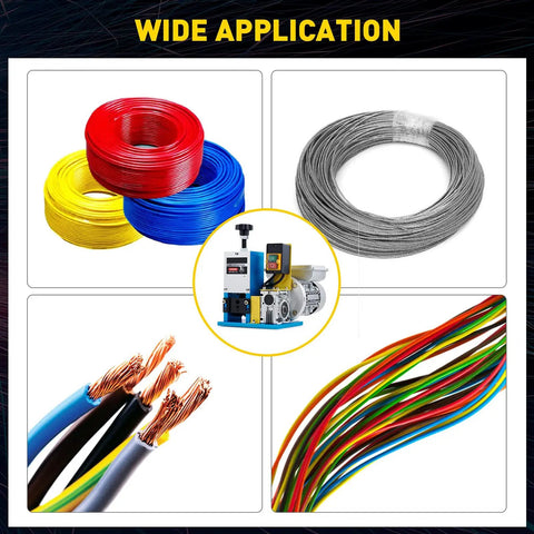 Super Cool Automatic Wire Stripping Machine Electric Copper Stripper Tool For 1.5-25Mm Cables with various wire types.
