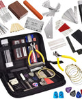 Guitar Maintenance Kit 77 Piece Set With Carry Bag For Acoustic Electric Ukulele Bass Banjo And Other String Instruments
