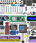 Raspberry Pi Pico W Dope IoT Starter Kit With 450 Plus Components, 117 Projects, and tutorials featuring sensors and actuators