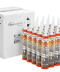 Premium Self Leveling Lap Sealant For Rv Roofs In White, 25-pack of 10.3 oz tubes ready for use.