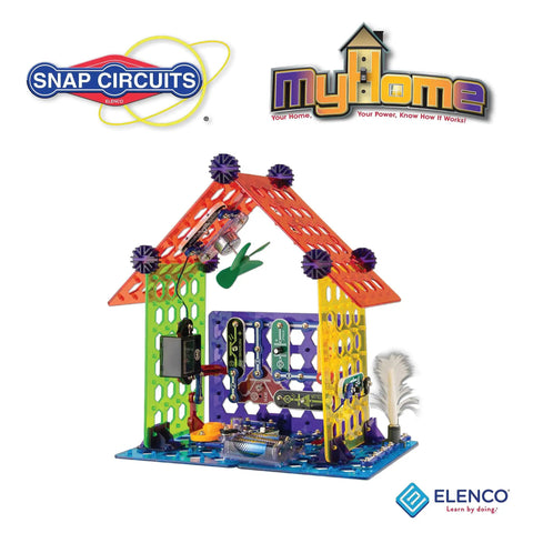 Elenco My Home Electronics Building Kit for Kids aged 8 and up with 34 hands-on STEM projects using color-coded blocks and circuits