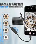 Endoscope Camera With 8 LED Lights Type C Borescope for Android and iOS Devices, OTG Compatible, 16.5 Feet Cable, Clear Live View
