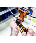 Person using One Quarter Inch Drive Torque Screwdriver With Locking Collar And Quick Release Bit Holder Pro Grade Go To Tool