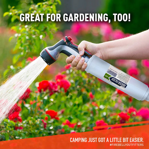 Firebelly Outfitter RV water filter inline pressure regulator kit from Amazon, side view