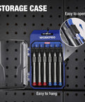 Magnetic Precision Screwdriver Set 6 Piece Mini Repair Kit With S2 Alloy Steel Bits in storage case