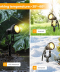 Outdoor Landscape Lighting Kit Six Pack With Transformer Plug In LED Spot Lights for various weather conditions