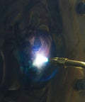 Oxypropane Welding Gas Cutting Torch Kit With Flint Lighter And Cylinder Holder Rack For Jewelers And HVAC Pros in use.