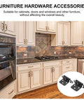 Modern kitchen featuring Black Overlay Cabinet Door Hinges 6 Pack Self Closing Flush Face Mount for soft close cabinets.
