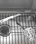 Heavy Duty Kitchen Sink Protector Grid Mat In Black Protects Sink Base From Scratches And Dents Rust Resistant Shield
