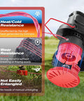 Durable 0.08 Inch Weed Eater String Spool For Craftsman CMCST910 Series in trimmer showing resistance features