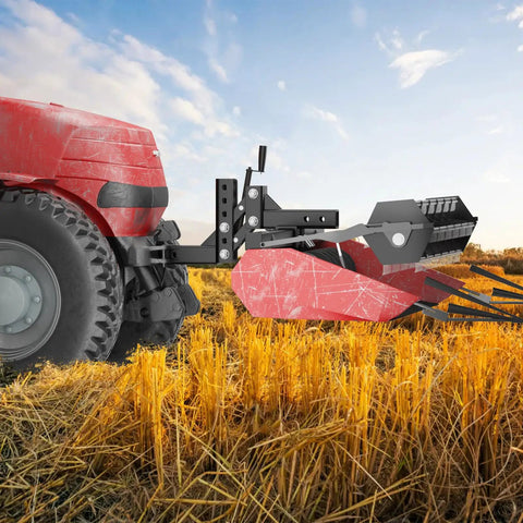 Heavy Duty 50 Inch Manual Implement Lift With 1 Point Lift System And 2 Inch Hitch Receivers for ATV UTV and Tractor in field