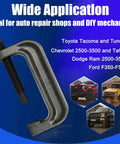 Heavy Duty Ball Joint Press Kit With Large 9 Inch C Frame For Ball Joints U Joints And Wheel Studs Removal Brake Pin Press With Dual Screw Design Forged Steel Construction And Rust Resistant Finish For Auto Suspension on truck suspension