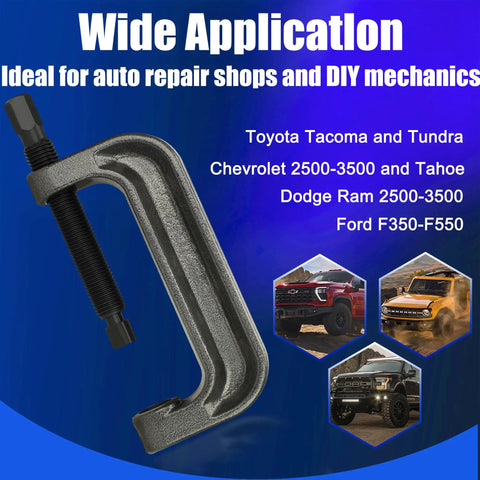 Heavy Duty Ball Joint Press Kit With Large 9 Inch C Frame For Ball Joints U Joints And Wheel Studs Removal Brake Pin Press With Dual Screw Design Forged Steel Construction And Rust Resistant Finish For Auto Suspension on truck suspension