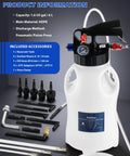 Heavy Duty All In One Transmission Fluid Pump With Pneumatic Transfer System, 6 Liter Capacity, 15 ATF Adapters And 3 Suction Hoses