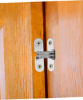 Invisible Folding Door Hinge Kit For Secret Doors Easy To Install Cross Hidden Hinges on wooden door