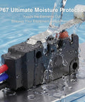 Heavy Duty IP67 Waterproof Micro Switch UL Recognized Component 10 Amp High Current Limit Switch for HVAC Sump Pump, water splashing