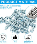 25 Pcs M4x20 Hollow Wall Anchors Kit Featuring Jack Nuts And Petal Nuts For Hollow Doors Thin Walls Metal Sheets And Aluminum Cladding Includes Screws For Easy Mounting And Strong Stable Support For DIYers, zinc-plated steel material.