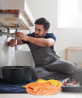 Mechanic using Cotton Color Knit Cleaning Cloths Bulk Pack for Workshops Mechanics Painters and Home Use Multipurpose Washable Reusable Rags