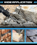 150mm Air Hammer Kit With Four Chisels Pneumatic Chisel Set breaking concrete, drilling wood, and removing tiles