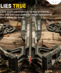 Pro Elite 400 Carbon Crossbow Arrows 20 Inch Pack Of 6 With Alpha Nock HP And HP Aluminum Bushing for accuracy in crossbow