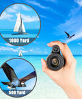 Compact 8x42 Monocular Telescope For Outdoorsy Adventurers Waterproof Fogproof Shockproof With Hand Strap HD View shown by ocean