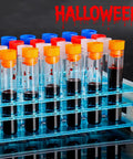 40 Pack Plastic Test Tubes With Rack And Color Coded Caps 12Ml 16X100Mm Polystyrene Clear Durable Lab Tubes For Science Class And Home