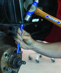 Using 12 Piece Punch And Chisel Kit For Metalworking A Real Workhorse With Cold Chisels Prick Punch On metal part