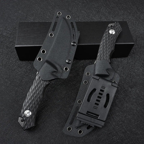 Fixed Blade Knife With 14C28N Stainless Steel, Beefy Tactical EDC For Outdoor Camping And Survival, includes Kydex sheath