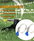 Stainless Steel Hose Clamps Set For Auto And Plumbing, Thumb Screw Key Type Adjustable Clamp, 9 mm Band Width, Insert Over Sprinkler