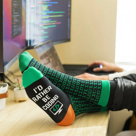 Epic Programmer Socks And Tech Gift For Men, Perfect Stocking Stuffers For Techies, Funny Computer Geek Socks For Engineers