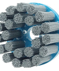 4 Inch Nylox Disc Brush With Crimped Filament For Deburring Edge Rounding And Surface Finishing On CNC Milling And Robotic Centers