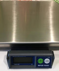 Premium Built Tough 150 Lb Bench Scale with digital display and stainless steel surface for accurate weight measurements.