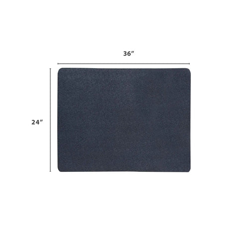 All Around Multi Purpose Recycled PVC Floor Mat For Indoor And Outdoor Use Go To Entryways Garages Kitchens And Patios Durable Water Resistant Dirt Shield 24 By 36 Inches Black shown with dimensions