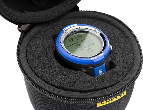 Protective Travel Case For Dive Computer And Watches, Bump Resistant EVA Foam, Soft Foam Lining with Dive Watch inside