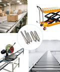 Beefy Stainless Steel Conveyor Roller 1.5 Inch Diameter 16 Inch Length Heavy Duty Gravity Transmission Replacement in warehouses