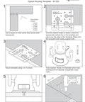 Precision Routing Template For Seamless Drop Bolt Joint Connectors Easy Peasy Countertop Installation Guide Pro Grade Drawer Hardware Jig No Sweat Channel Cutting Accessory instructions and assembly steps with visuals.