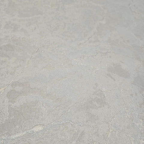 Ivory And Off White Rose Gold Cracked Faux Concrete Plaster Textured Wallpaper Rolls close-up view of surface texture