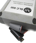 1747 Pic Series A Plc Converter Module Offering Killer Performance For Your Industrial Automation And Programming Needs Available In New Surplus Factory Sealed Or Remanufactured Like New Condition. gray PLC converter module with ribbon cable and connector
