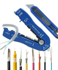 DIY Cable Stripping Kit For Electronics And Auto Repair, 10 To 20 AWG Wire Stripper And Round Cable Cutter with Safety Knife