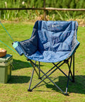 Heavy Duty Portable Camping Chair With 350 Lb Capacity, Extra Wide 1.6 Inch Padded Ergonomic Seat, Pinch Free Frame