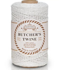 Food Grade Cotton Twine For Cooking And Baking 2mm Thick 8 Ply Extra Strength Kitchen Rope 328ft Beige Oven Safe spool