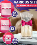 200 Pack Heat Shrink Wrap Bags In Three Sizes 3.93 X 5.90 Inches 7.67 X 9.64 Inches And 9.64 X 11.61 Inches Clear PVC Film Display