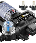 Upgraded 12V DC RV Fresh Water Pump 6 GPM 70 PSI Self Priming Diaphragm With Pressure Switch And Strainer for RV Marine Yacht Caravan