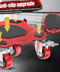 Heavy Duty Furniture Dolly Featuring Smooth Gliding Wheels And Reinforced Carbon Steel Frame with anti-slip upgrade for safe appliance moving.