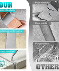 Tough As Nails Self Leveling Concrete Crack Filler Smooth Flow Formula For Driveway Patio Walkway And Tile Joints gray flexibility comparison image