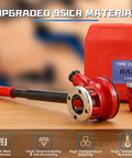 Ratcheting Pipe Threader Kit Pro Grade With 3 NPT Dies One Half Inch Three Quarters Inch One Inch Manual Tool with red storage case
