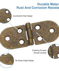 No Sweat Rock Solid Folding Table Hinges 270 Degree Rotation Set Of 4 Bronze Zinc Hardware Screws Built To Last for countersunk design and smooth polishing.