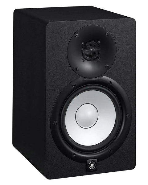 8-Inch Powered Studio Monitor Pair Bi-Amp 120W Total Output, 75W Low End And 45W High End, black finish, front view
